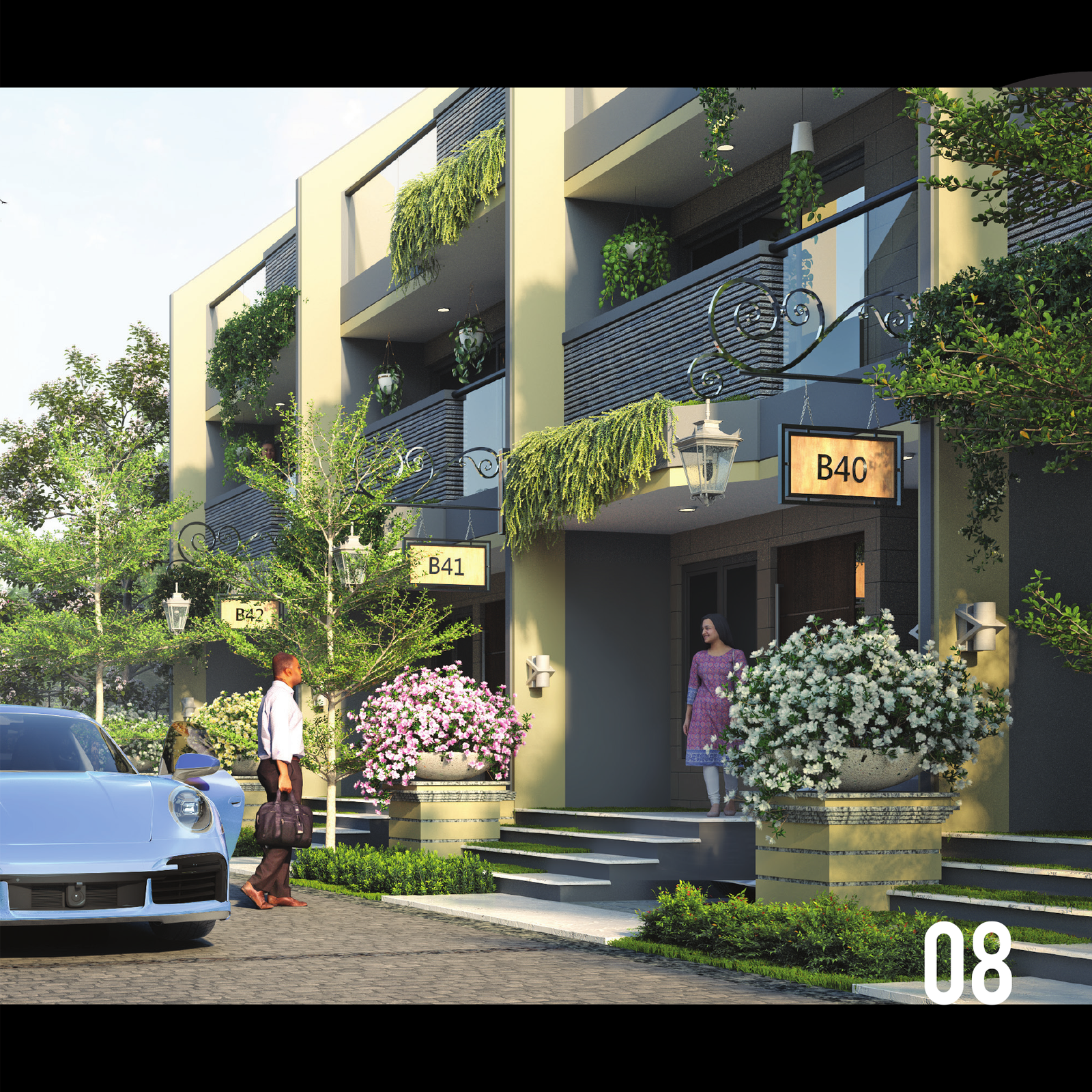 Caledonia Signature Row House Architecture